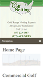 Mobile Screenshot of acegolfnetting.com
